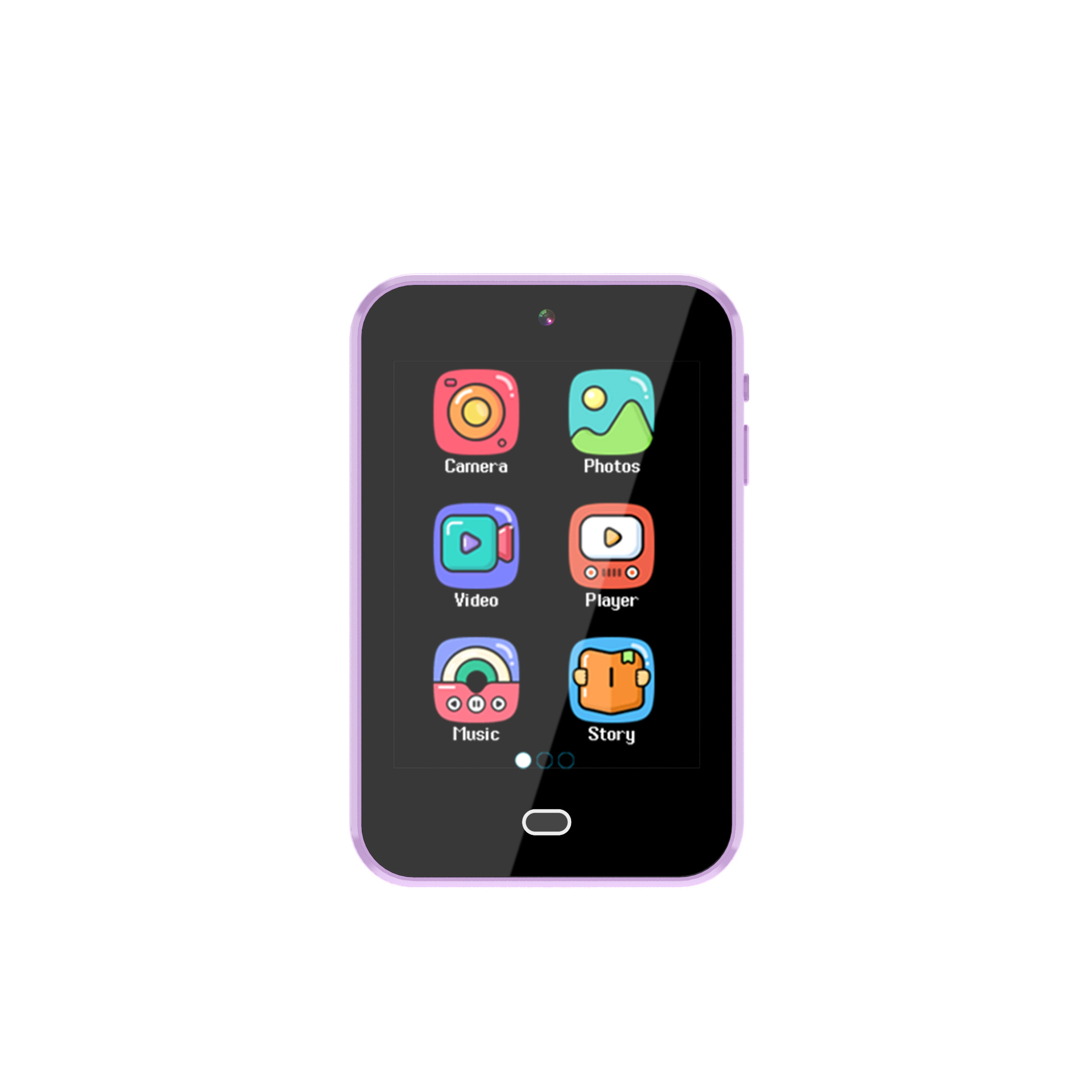 Amazon's new story-telling, photo-taking, video recording, music recording, large-screen children's watch without a call function, children's mobile phone Specification drawing