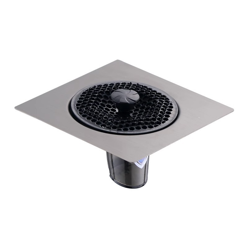 Bathroom floor drain cover, sewer odor prevention wonder, universal stainless steel sealing cover plate for bathrooms, plug and renovation device Item Picture