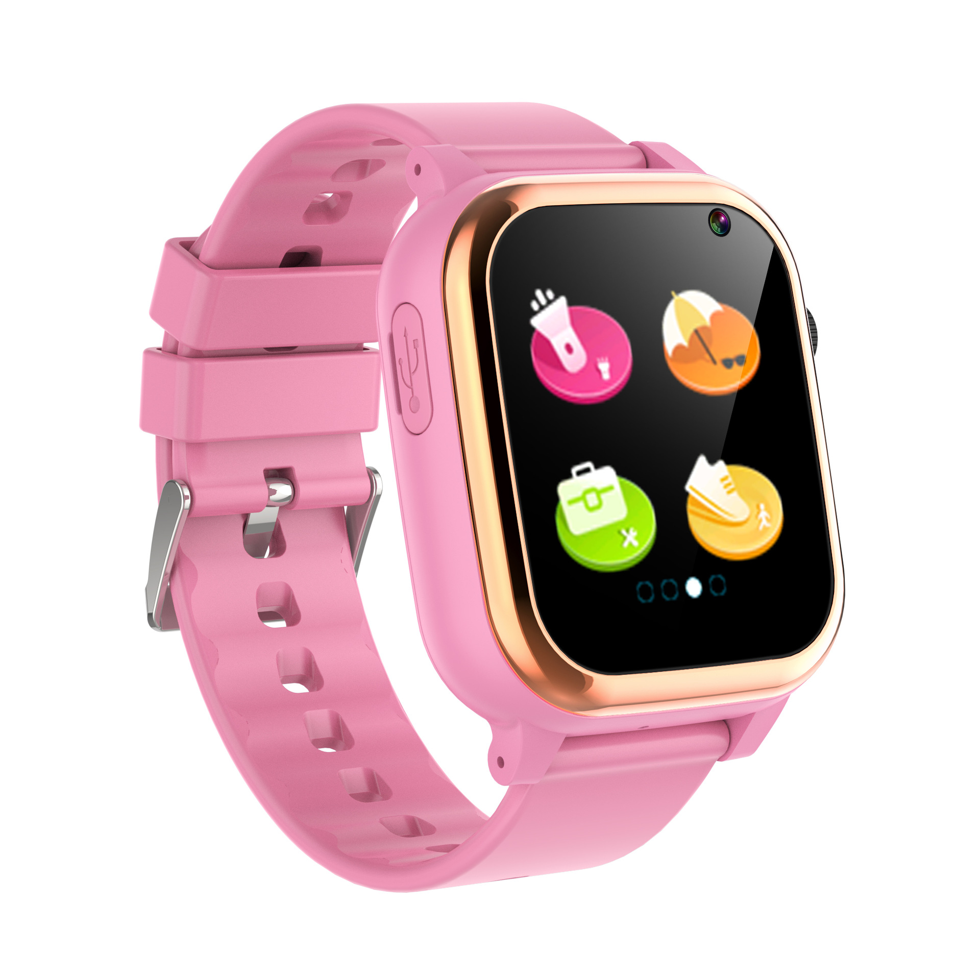D02 Children's Smartwatch: 16 Educational and Fun Games with Camera, video, music, pedometer, Flashlight details Picture