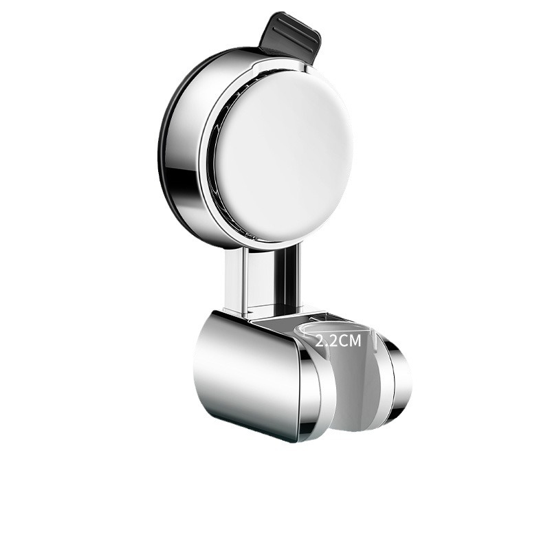 Suction cup showerhead bracket, a household no-drilling bathroom showerhead hanging base, a fixing wonder, movable and adjustable for children Item Picture