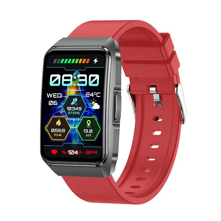 The 2025 cross-border new ET650 smartwatch features a Bluetooth call ECG curved screen with a 1.57 non-invasive blood glucose G-band details Picture