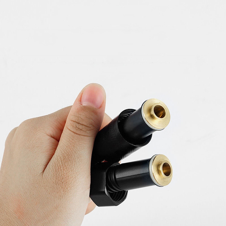 The manufacturer wholesals stainless steel black universal interface flexible tubes for bathroom, shower room, toilet and shower head connection pipes details Picture
