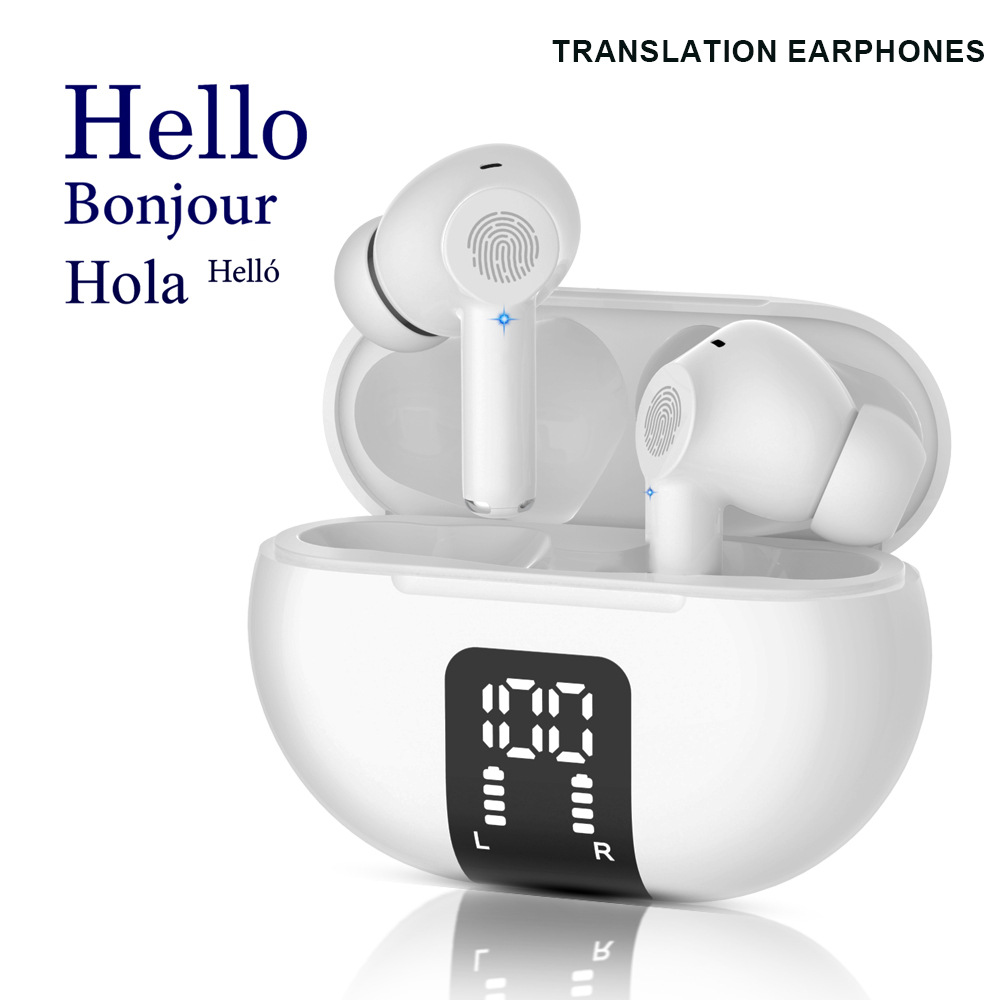 The new M10 translation headphones support voice translation between 150 languages and are TWS wireless Bluetooth headphones full figure