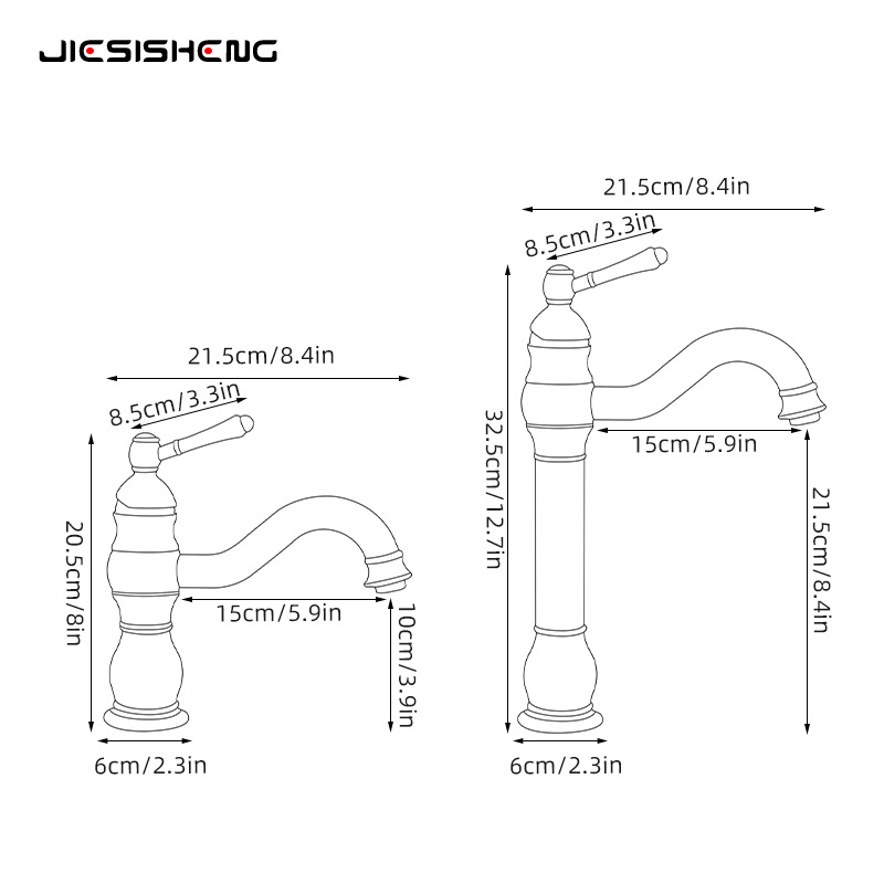 Cross-border retro brass washbasin faucet, bathroom, household bathroom counter basin, washbasin, cold and hot splash-proof faucet Application Scenario