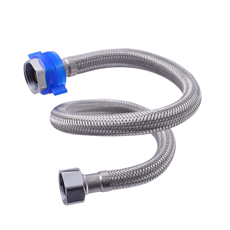 4-inch double-ended metal steel wire 304 stainless steel braided high-pressure water heater toilet faucet inlet pipe full figure