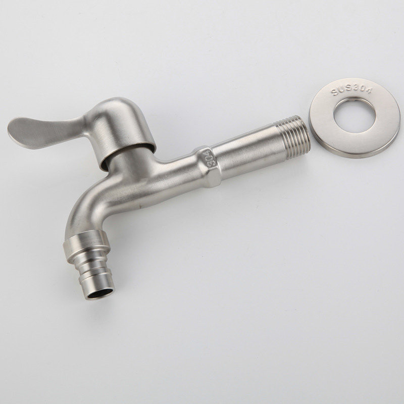 304 stainless steel washing machine mesh, pointed nozzle, extended mop sink, balcony household, quarter single cooling, quick-boiling faucet Application Scenario