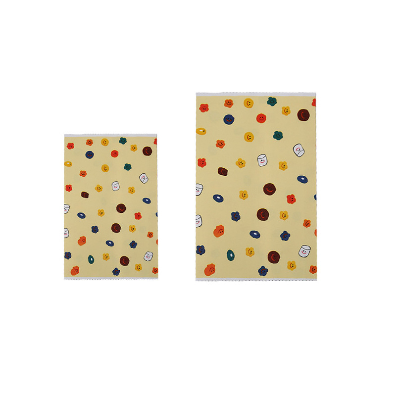 ins style, high appearance level, caramel-colored cartoon kraft paper bag, gift bag, sticker, candy, hairpin, small item storage paper bag Item Picture