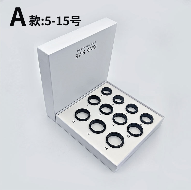 New cross-border bestseller smart ring measures finger size, factory direct sales, precise finger mold box suitable for both men and women details Picture