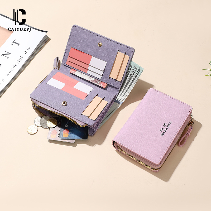 New women's multi-slot coin purse, solid color cross-border clutch, wallet, original manufacturer, fashionable wallet Application Scenario