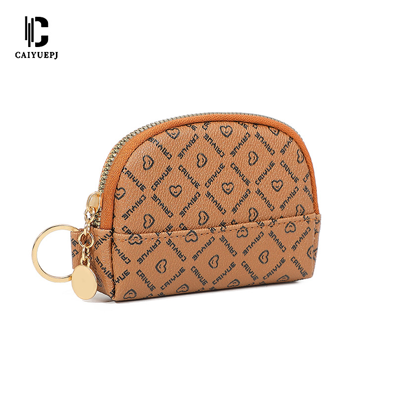 New 2025 Cross-border card bag, fashionable printed letter coin purse, multi-functional trendy clutch bag, bestseller wallet Item Picture