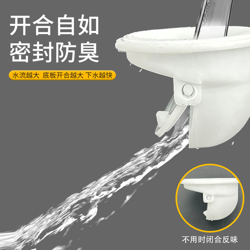 Washbasin drain pipe, washbasin pipe, anti-odor drain, washbasin quick-installation without glue, horizontal and vertical dual-purpose drain pipe Specification drawing