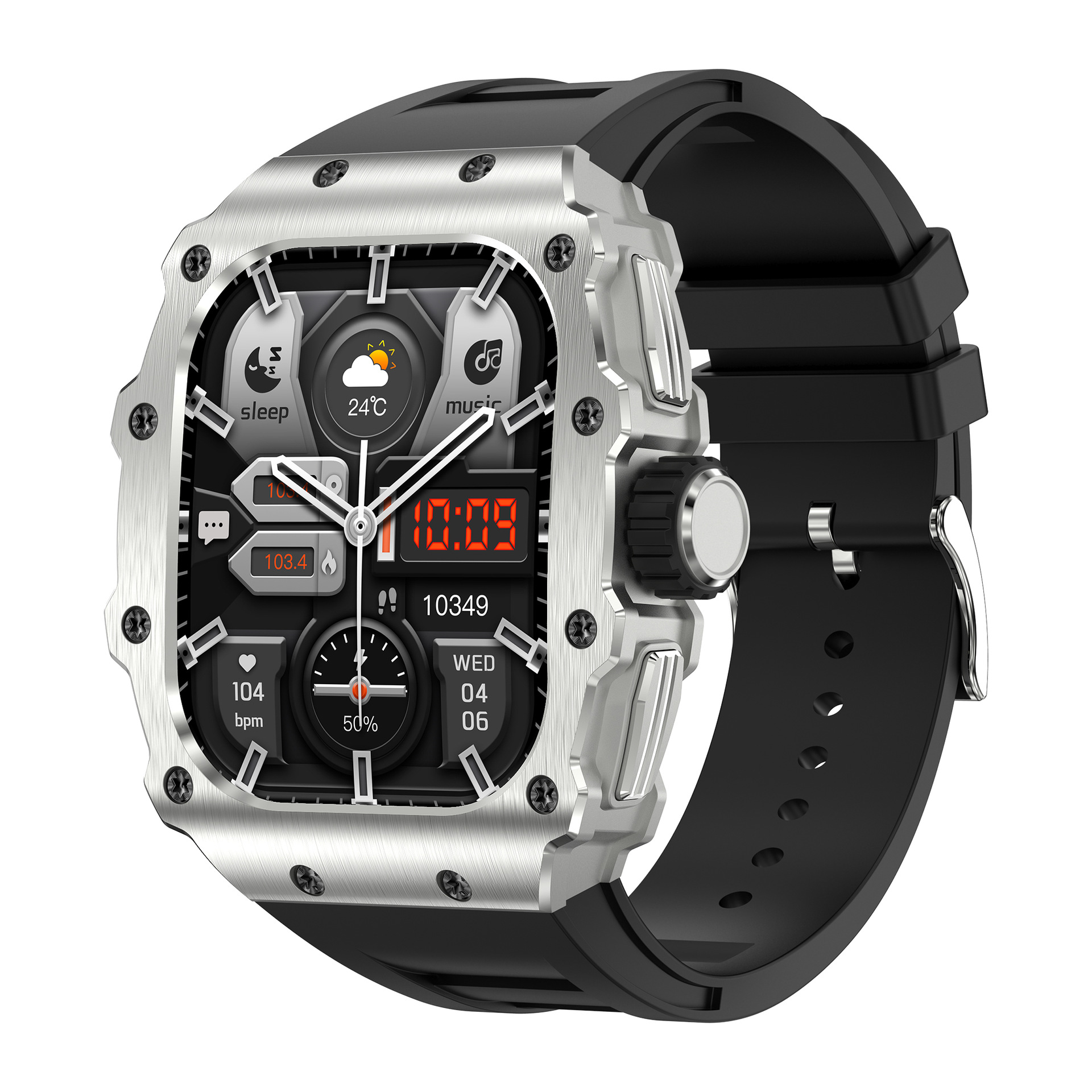 AK65 Cross-border Sports Watch, 1.95-inch AMOLED screen, 410*502 resolution, waterproof heart rate smart bracelet Application Scenario