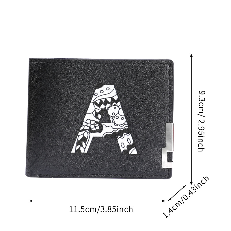 Cross-border exclusive wallet: Men can give their boyfriends, friends and husbands short wallets with retro prints and 20% off loose change Item Picture