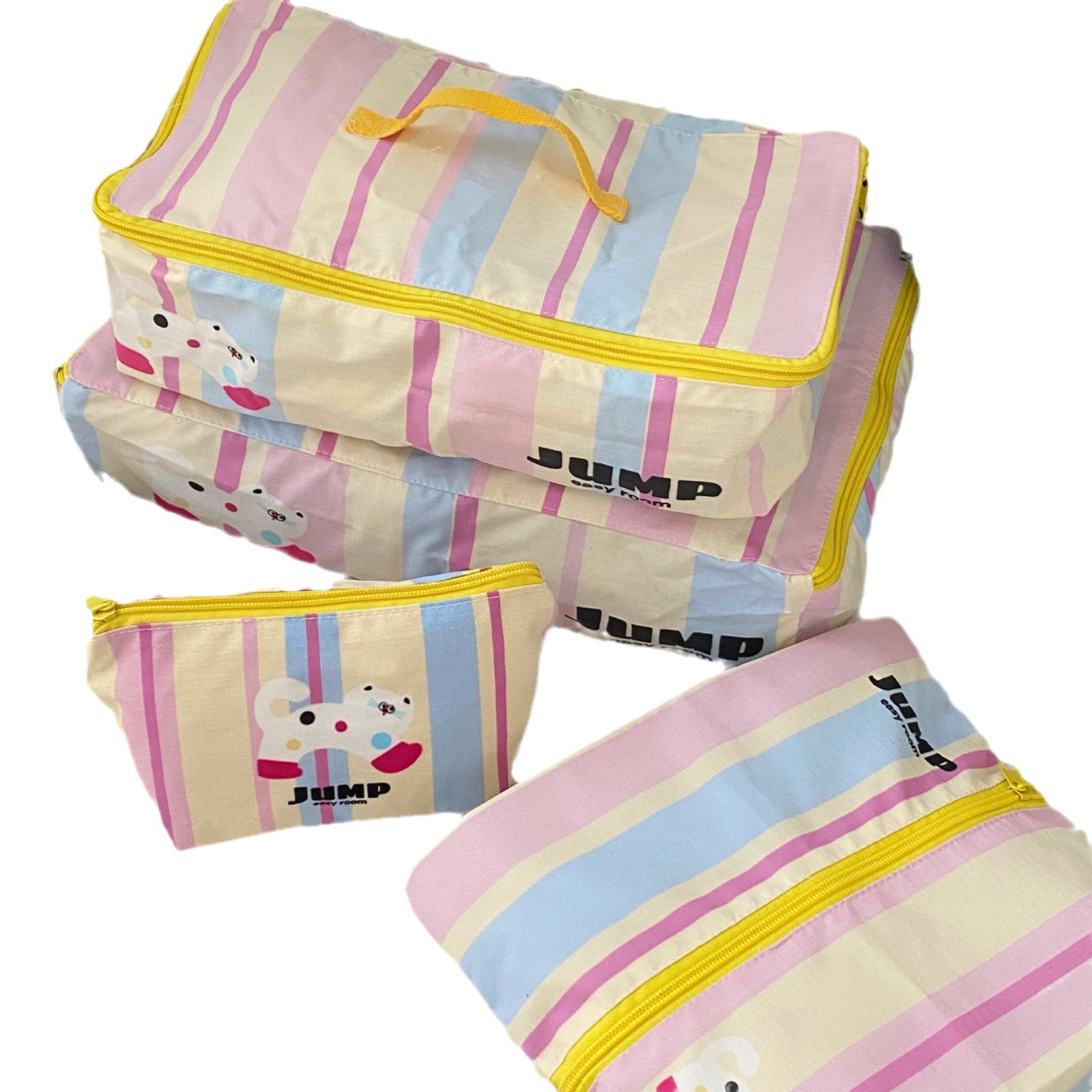 Checkered cat travel storage bag, clothing luggage organizing bag, clothing sorting bag, mini waterproof ID bag Item Picture