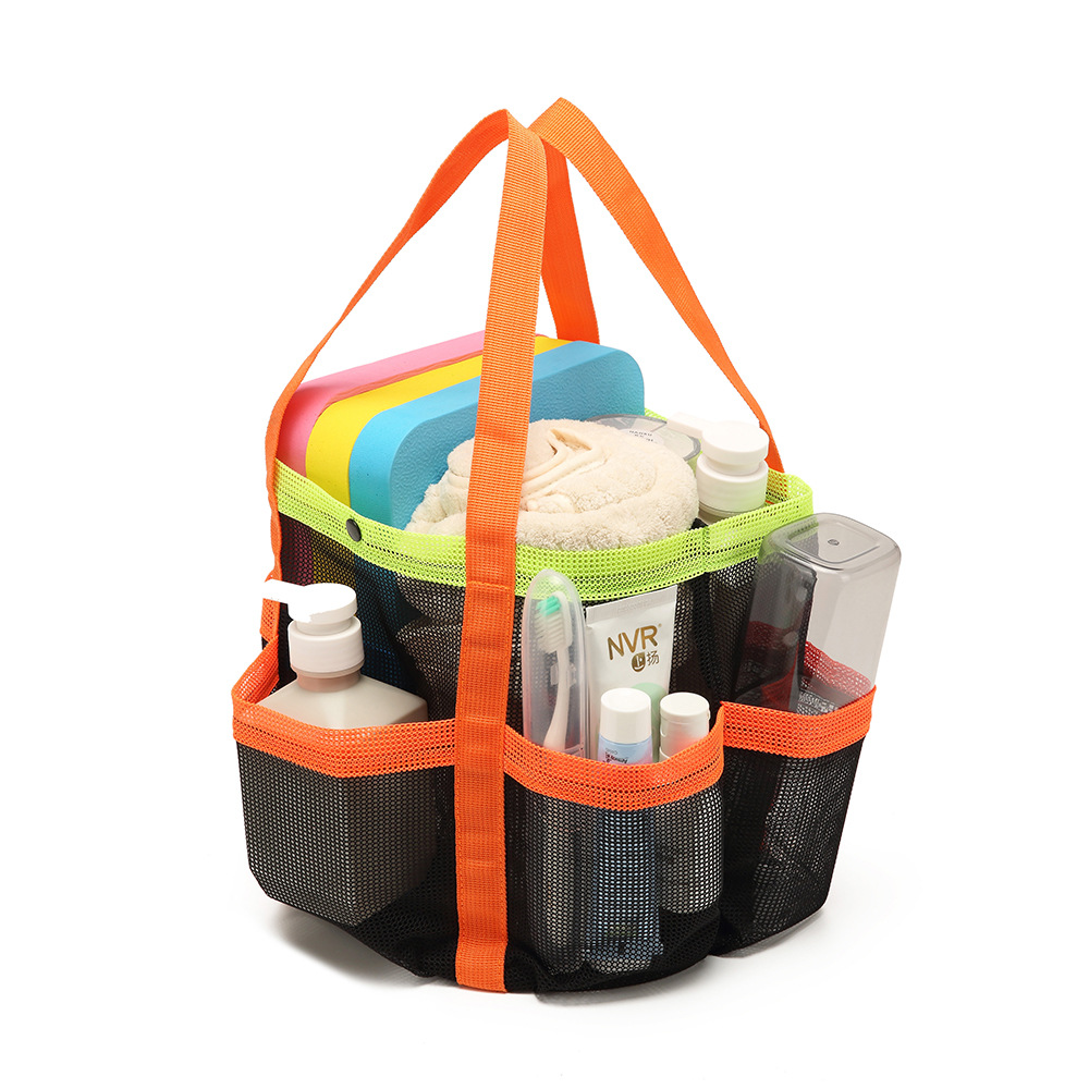 New cross-border Amazon multi-pocket large capacity hand-held swimming bag net pocket beach swimming net with many options full figure