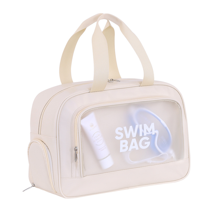 Stretchable suitcase with dry and wet separation, extra-large swimming and fitness bag, large-capacity travel storage bag, waterproof beach bag Item Picture