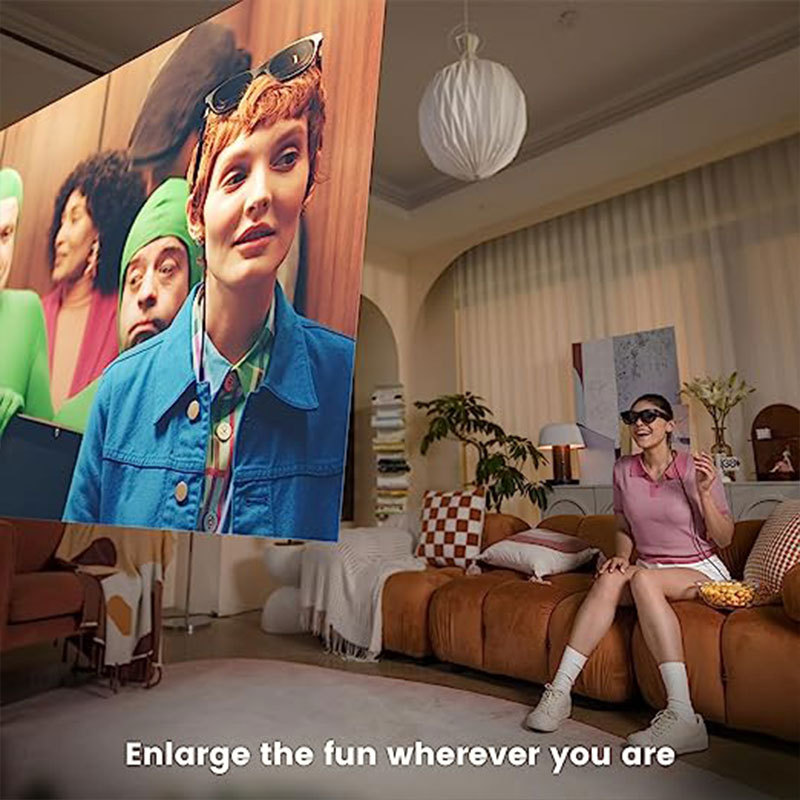 XREAL Nreal Air Smart Glasses, ar Glasses, vr Glasses, Portable Viewing glasses, Giant screen Viewing Application Scenario