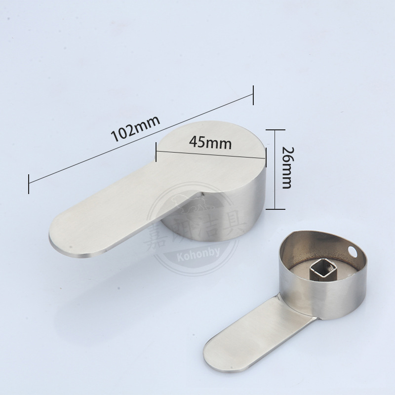 304 stainless steel faucet handle, bathroom faucet accessories, 35-core and 40-core handles, stainless steel handles Specification drawing