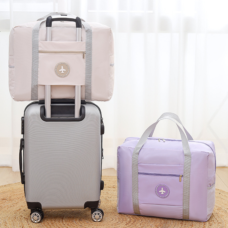 Large-capacity hand-held short-distance boarding travel bag, female student boarding trolley luggage bag, lightweight multi-functional storage bag details Picture