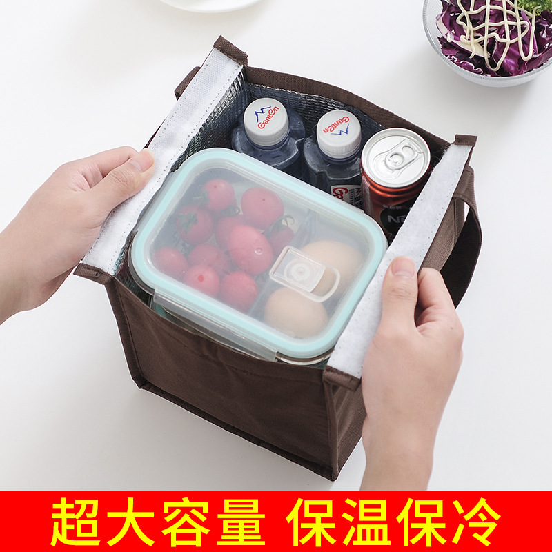 Foreign trade cute pet series: Insulated lunch boxes and bags for bringing meals to work, student lunch cartoon bento handbags, and rice bags Specification drawing