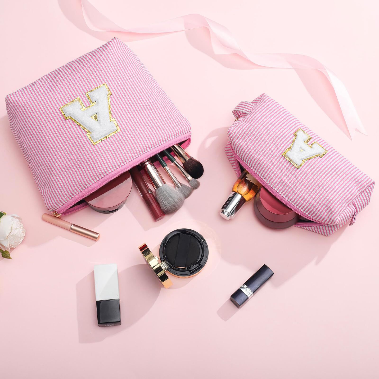 Amazon Cross-border Set Letter Makeup Bag Travel personalized Combination Large Capacity cute travel portable storage Item Picture