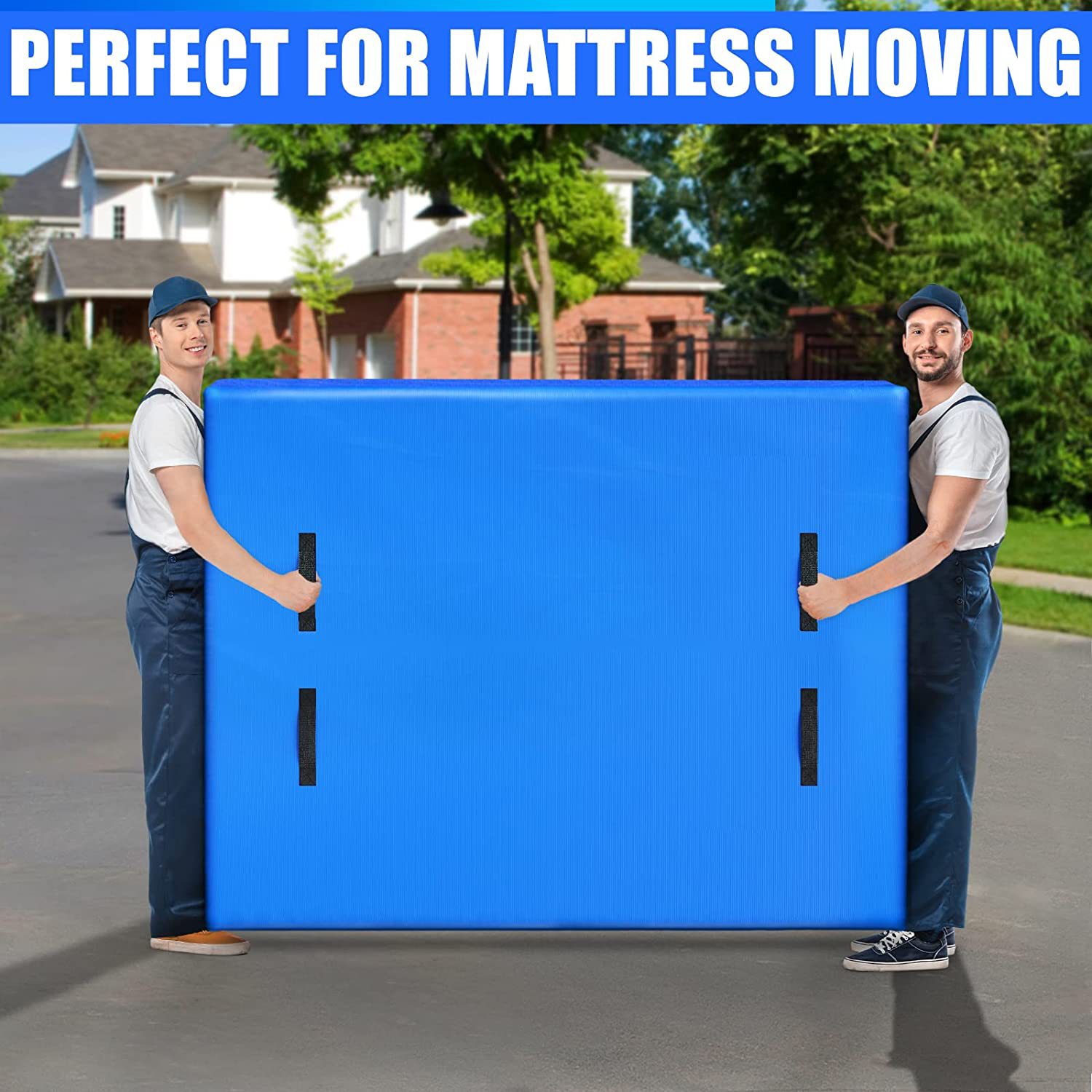 The mattress bag is reusable, waterproof and comes with a strong zipper. The tear-resistant bag can be moved and stored Application Scenario