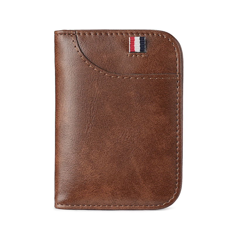 New men's thin card case, ultra-thin bank card wallet, 2024 new multi-functional anti-magnetic driver's license Item Picture