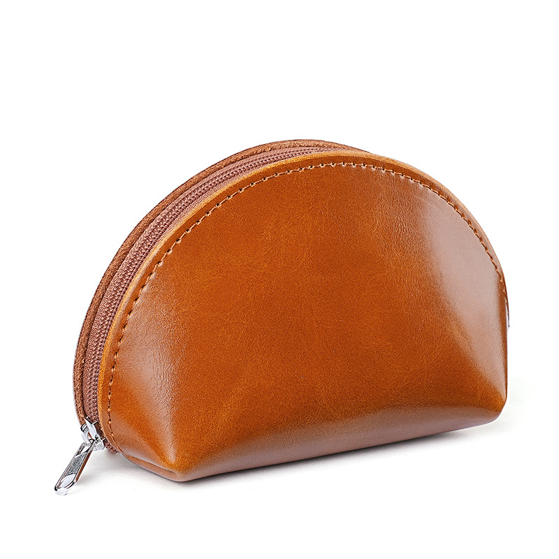 A modern and simple new pu coin purse with a small and high-end feel, a zipper key case for women, and a storage bag for outdoor travel Item Picture