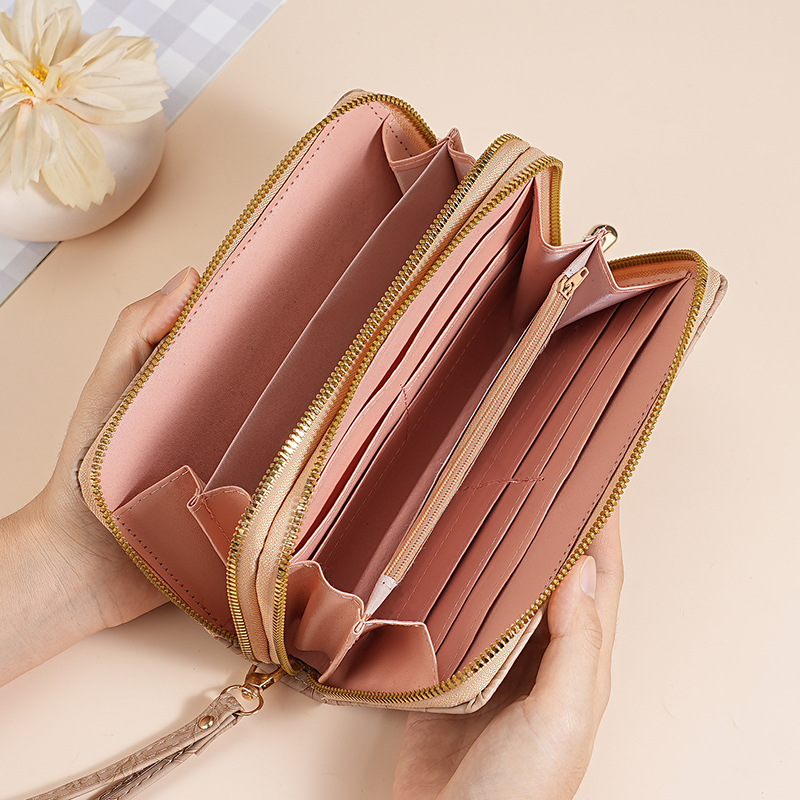 Ladies' wallet, ins women's small wallet, women's style, high-end long wallet, cross-border coin purse, zipper clutch Application Scenario