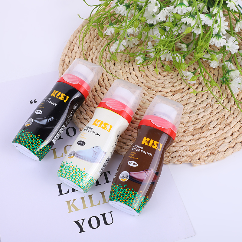 KISI liquid shoe polish is a black-brown colorless leather shoe care oil and leather care agent thumbnail