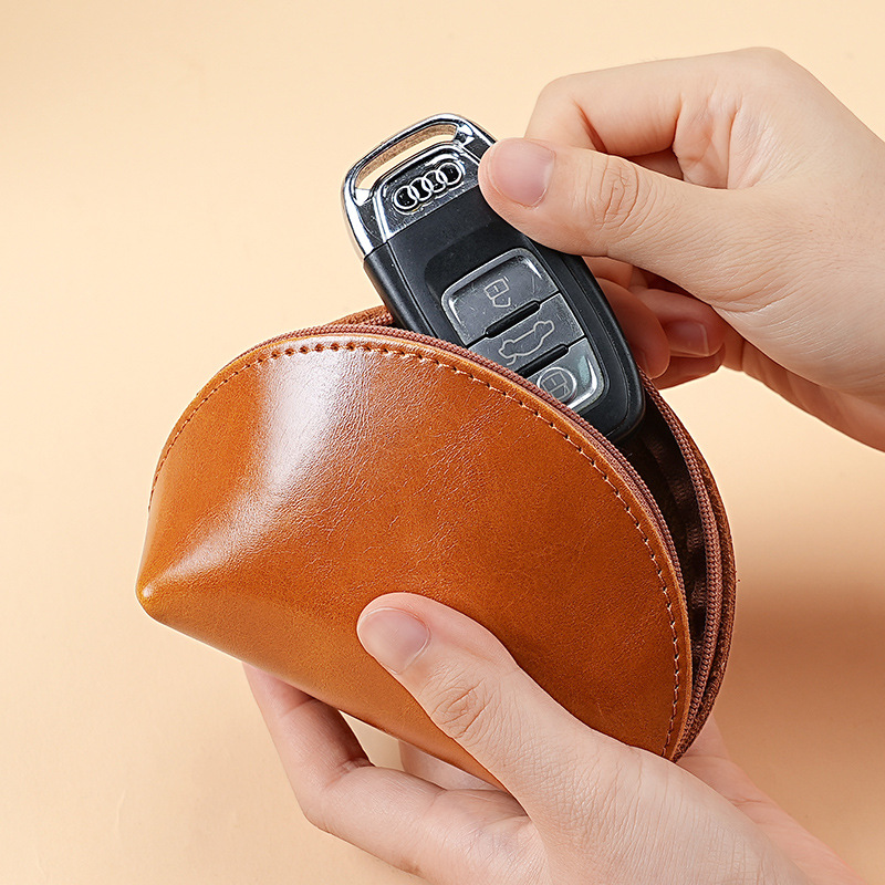 The new Ailun cute mini pu coin purse, high-end pu money storage bag, pendant, key and card case details Picture