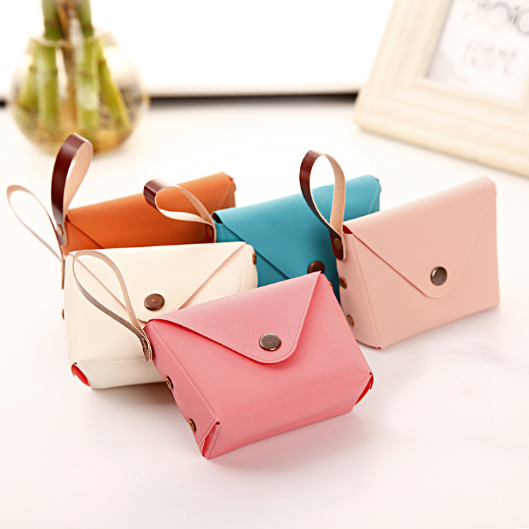 Korean cute candy-colored small coin purse, coin case, key case, creative macaron hand-held small bag details Picture