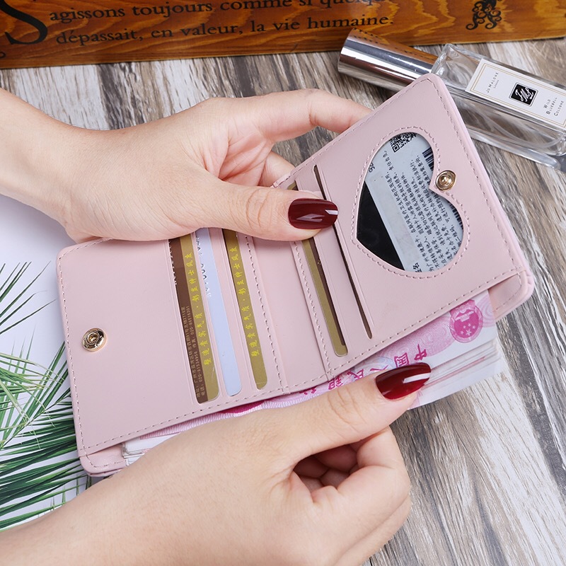 Wholesale new style wallets for women, short and thin Korean version, cute cat and chicken, women's small wallets, and student 20% off wallets details Picture