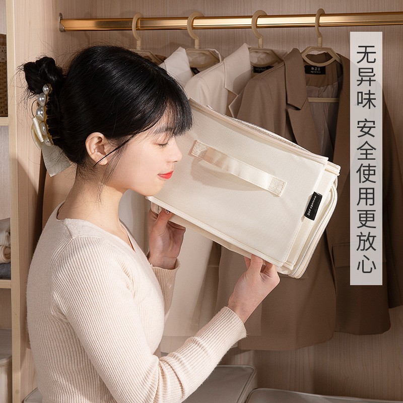 【 Zhi Xiang Jia 】 Wholesale of Nordic-style cross-border simple clothing and shoe storage boxes, large bed bottom storage boxes Specification drawing