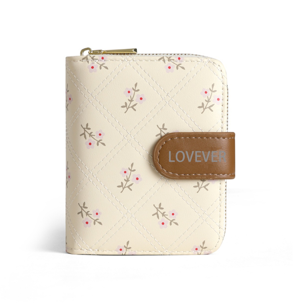 New women's wallet short printed card bag 2024 Summer Wallet button zipper coin purse wholesale Item Picture