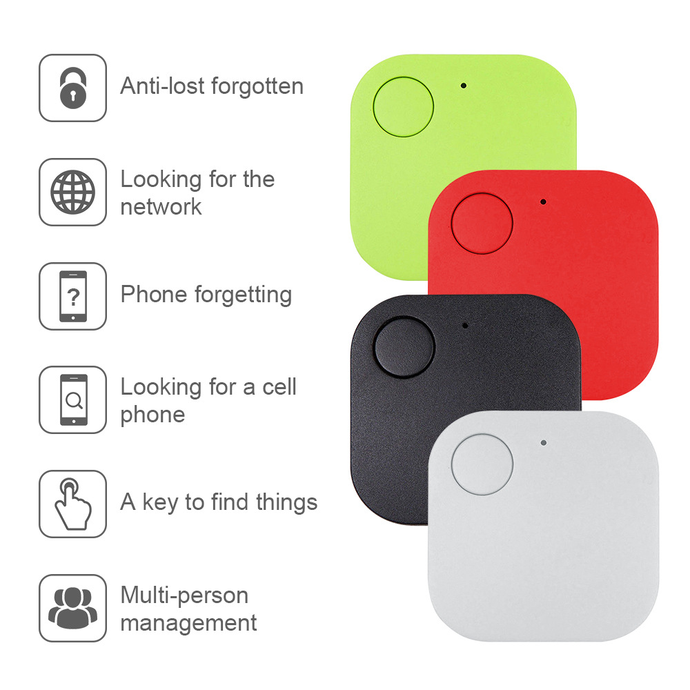 Bidirectional anti-loss wireless key finder, low power 5.0 mobile phone anti-theft alarm, square Bluetooth anti-loss device Specification drawing