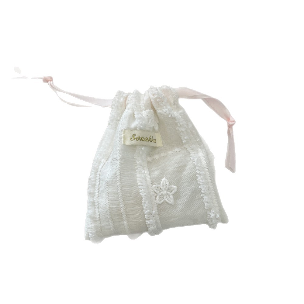 54243 Lace lace drawstring drawstring storage bag, small cloth bag for miscellaneous items, lipstick coin purse, earphone organizing bag Item Picture