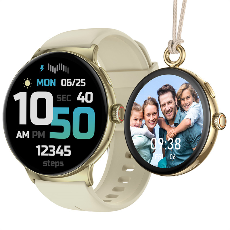 LA99 Men's and women's phone, neck pendant smartwatch, heart rate, blood oxygen meter, step gauge, waterproof, wearable in Huaqiangbei full figure