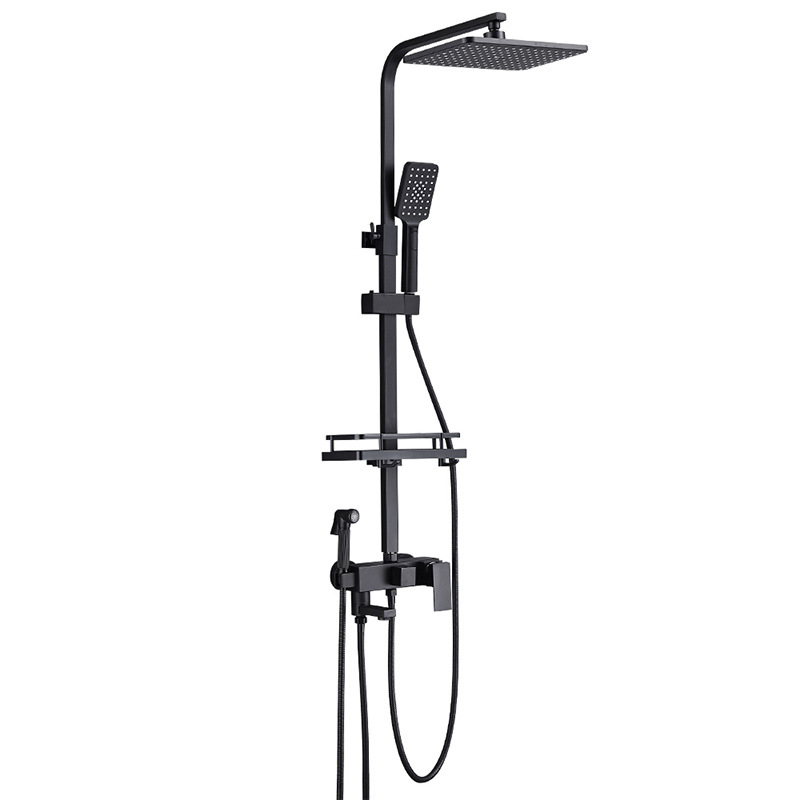Wholesale of complete sets of shower heads, shower heads, concealed pressure-increasing nozzles, and bathroom rain shower sets for export Item Picture