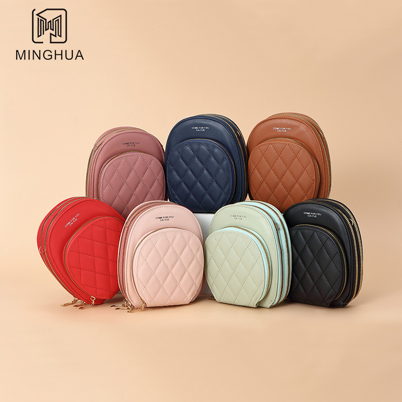 New solid color crossbody bag for women, summer fashion and simplicity, multi-position small square bag, cross-border source manufacturer Specification drawing