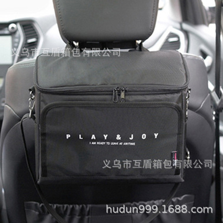 Amazon's new multi-functional ice pack car, a vehicle-mounted picnic, insulated ice pack, storage, and backrest hanging bag details Picture