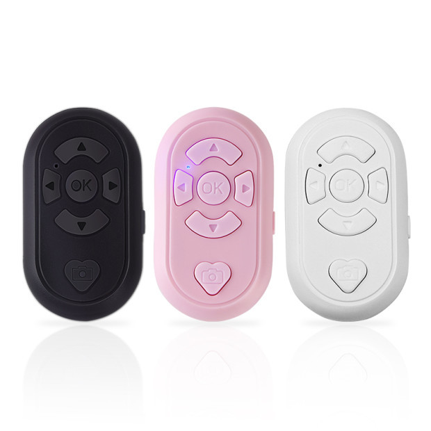 A mobile phone remote control with Bluetooth for taking photos, remote recording, short video browsing and Douyin. It is compatible with both Apple and Android devices Item Picture