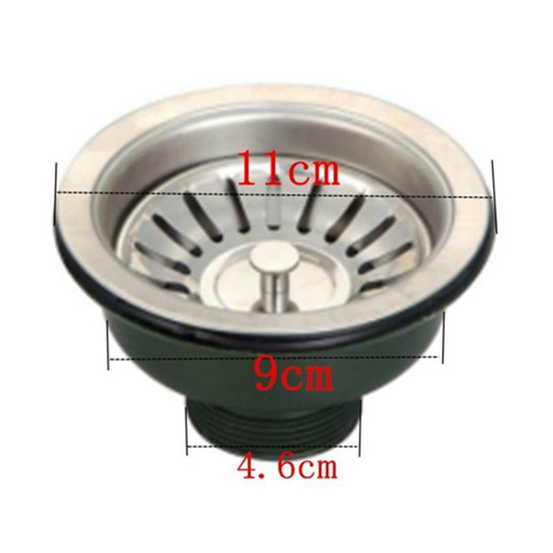 Stainless steel sink drain, kitchen sink, old-fashioned semi-steel 110 universal downspout with adapter wholesale Specification drawing