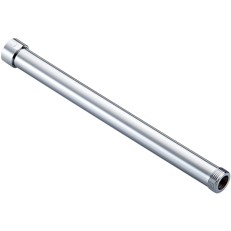 The extended pipe for the shower head is connected to the all-copper shower, and the 6-minute lifting rod is extended and raised. It is a bathroom shower head accessory Item Picture