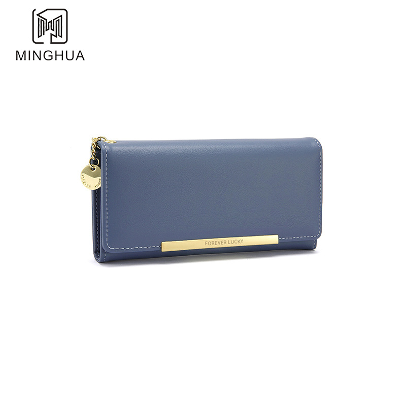 New long women's wallet with a high-end double-zipper hand-held bag, multi-functional women's wallet with multiple compartments Specification drawing