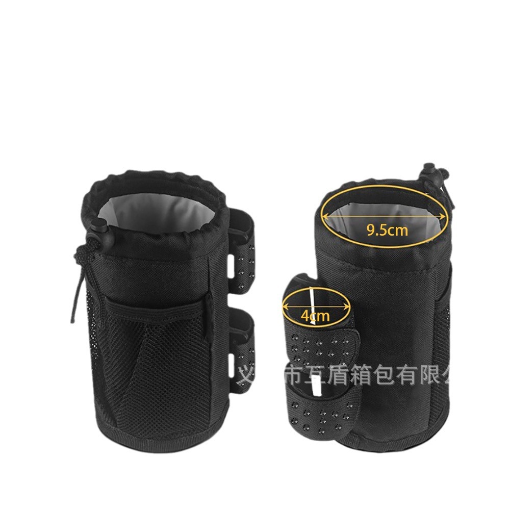 Cross-border wholesale of bicycle cup holders, water bottle bags, Oxford cloth outdoor insulated bags, trolley wheelchairs with net bags and storage bags Item Picture