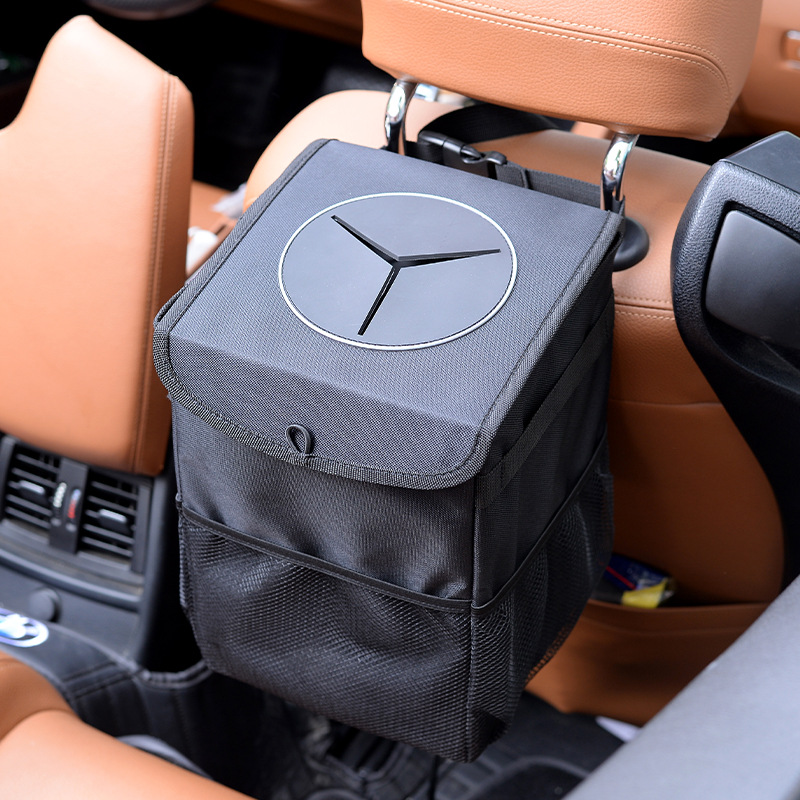 Amazon car trash can, folding car hanging storage bag, car seat back storage hanging bag in stock Application Scenario