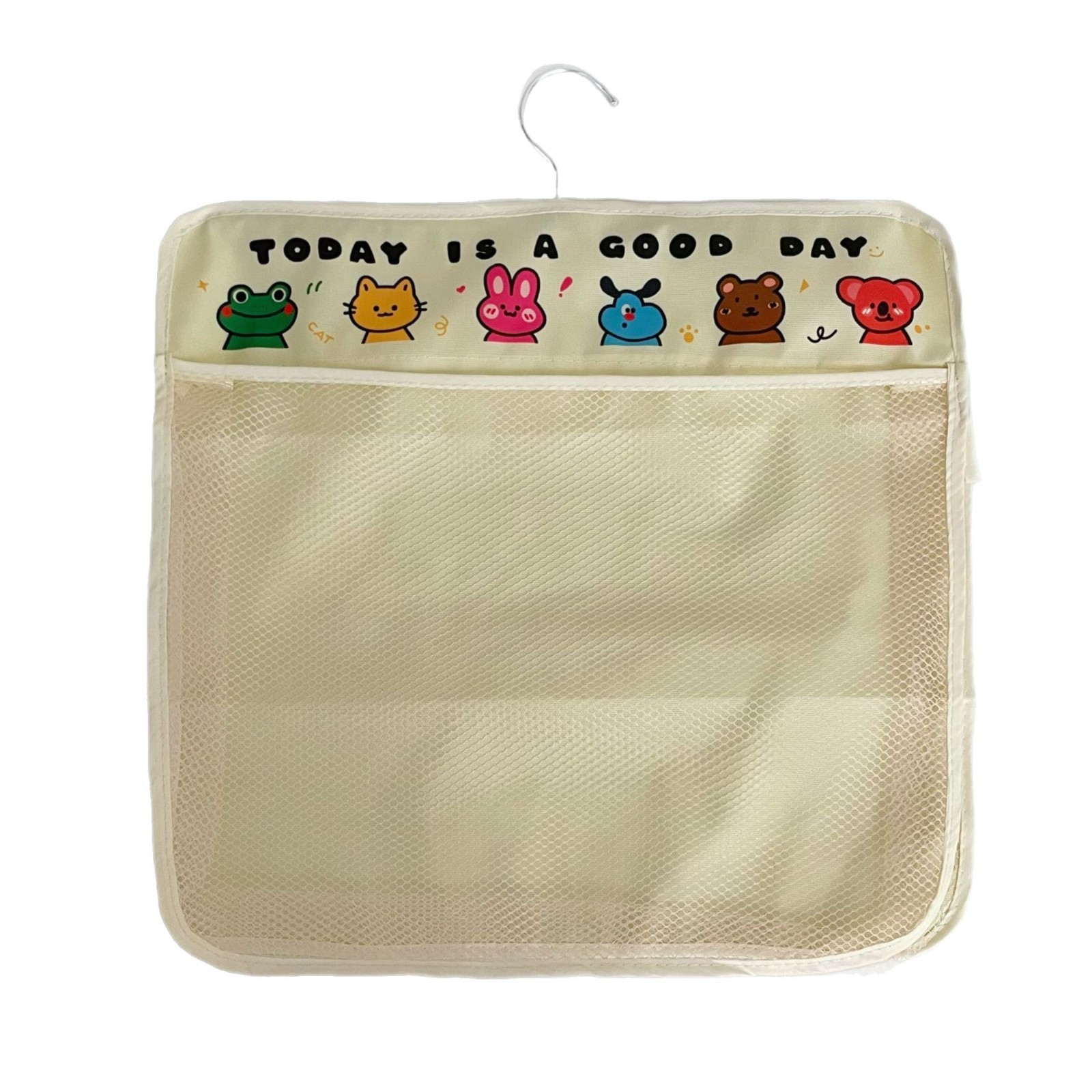 Animal pattern hanging bag type underwear and underpants storage bag, bedside wardrobe hanging bag in the dormitory, hanging bag for miscellaneous items behind the door, net bag Item Picture