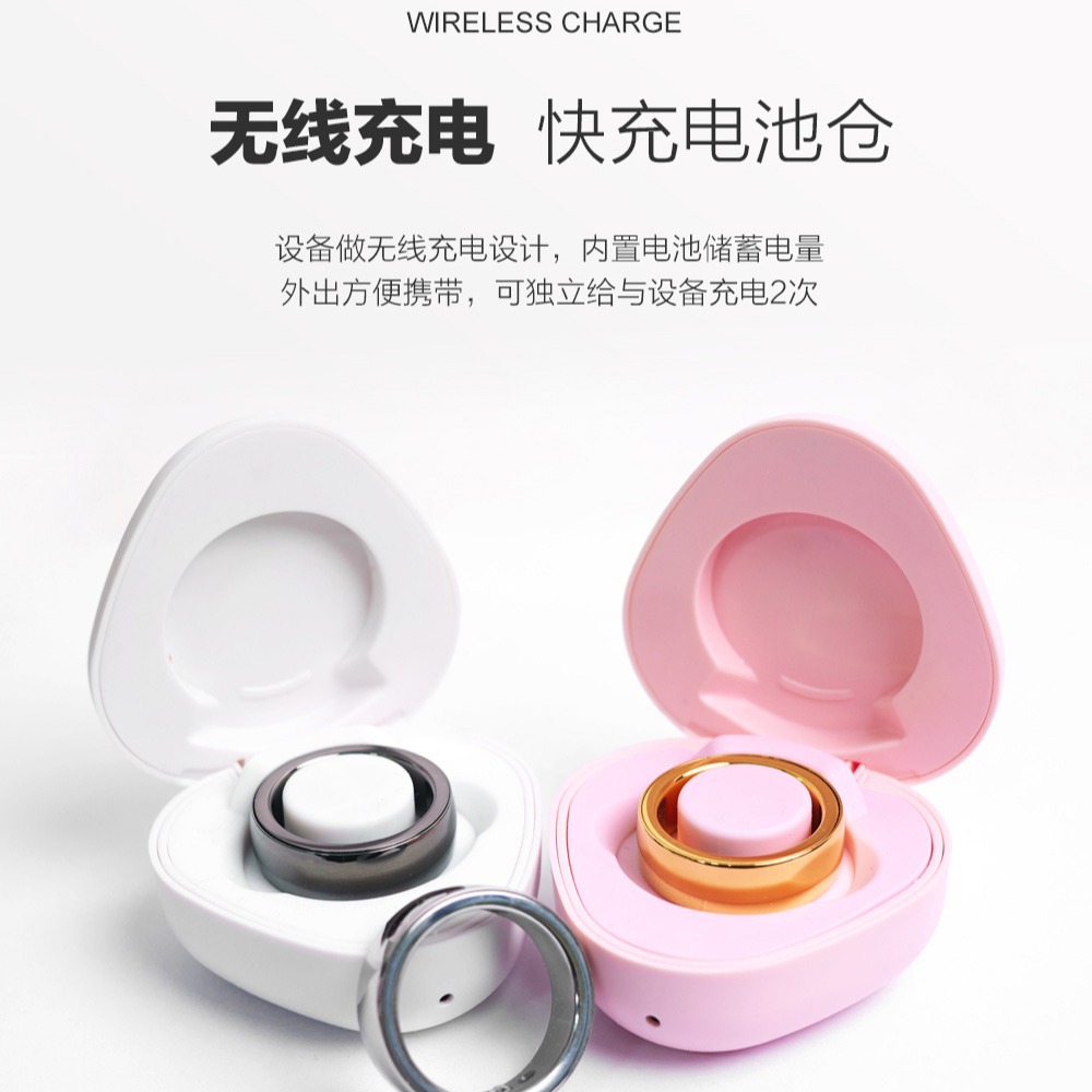 Smart health ring, Bluetooth wireless charging, heart rate, blood oxygen, mood, sleep, exercise, lover's gift HR214 full figure