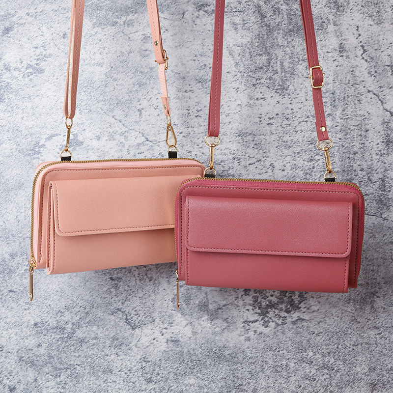 2022 New Touchscreen mobile phone Bag for Women, Korean version, multi-functional large-capacity crossbody bag, fashionable zipper horizontal wallet Application Scenario